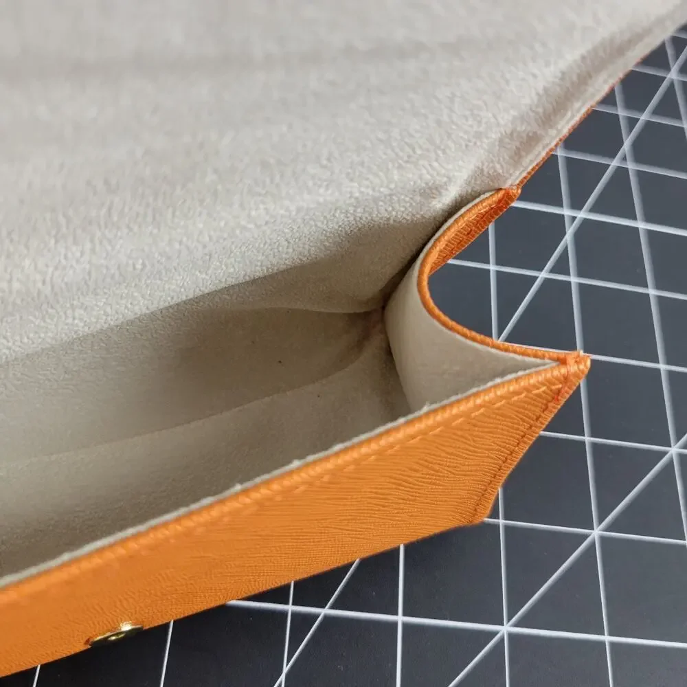 TORY BURCH ORANGE AUTHENTIC SUNGLASSES EYEGLASSES CASE - Picture 7 of 13